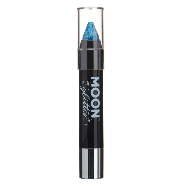 Moon Glitter Crayones Holográficos para el Cuerpo Azul 3.2g