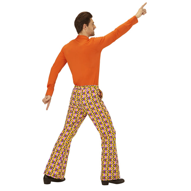 Pantalón Disco 70S Lila Hombre