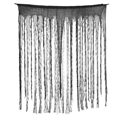 Cortina de Halloween Negro/Gris 1,9m
