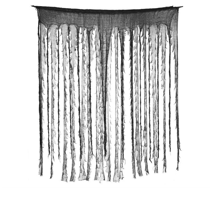 Cortina de Halloween Negro/Gris 1,9m