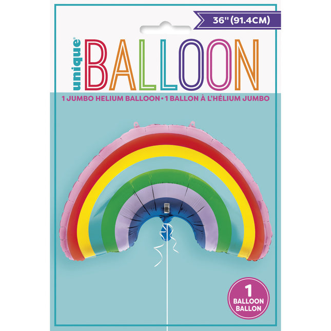 Globo de Helio Arco Iris 91cm vacío