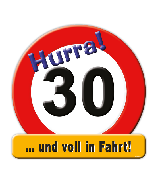 Cartel de puerta 30 Jahre 50cm