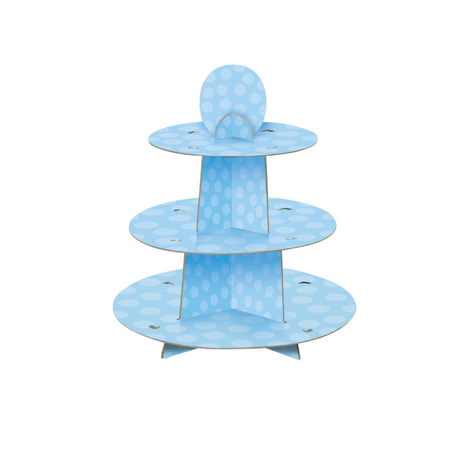 Cupcake Estantería Puntos Azul 34cm