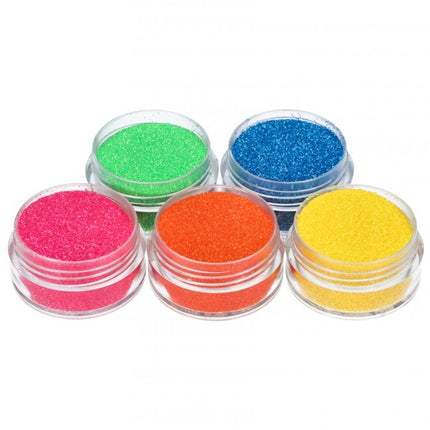 Set de Tatuajes de Purpurina de Colores Neón 5pcs