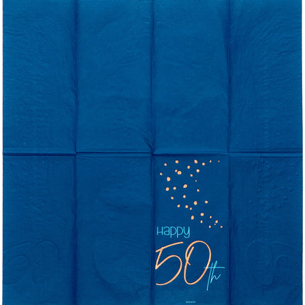 Servilletas 50 Años Azul 33cm 10pcs