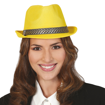 Gorro de gángster amarillo
