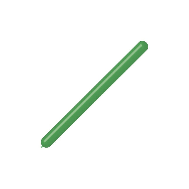 Globos de modelar verdes 7,5cm 150cm 100pcs