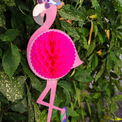 Flamenco Hawaiano Nido de Abeja 58cm