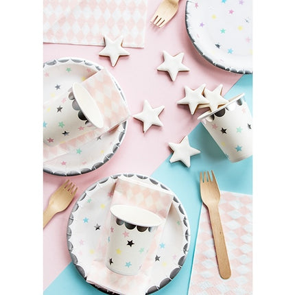 Platos estrella 18cm 6ud