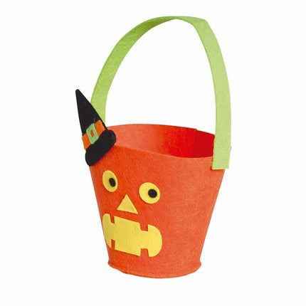 Cubo de caramelos de Halloween Calabaza 20cm