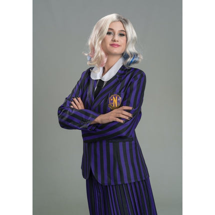 Disfraz Miércoles Uniforme escolar Negro/Morado