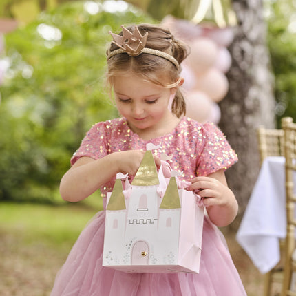 Bolsa fiesta Princesas Castillo 16.5cm 5pcs