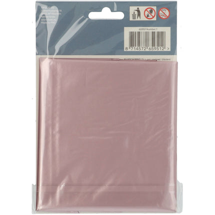 Globo Figura 1 Rosa Pastel XL 86cm vacío