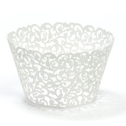 Moldes Cupcake Blanco 8.5cm 10pcs