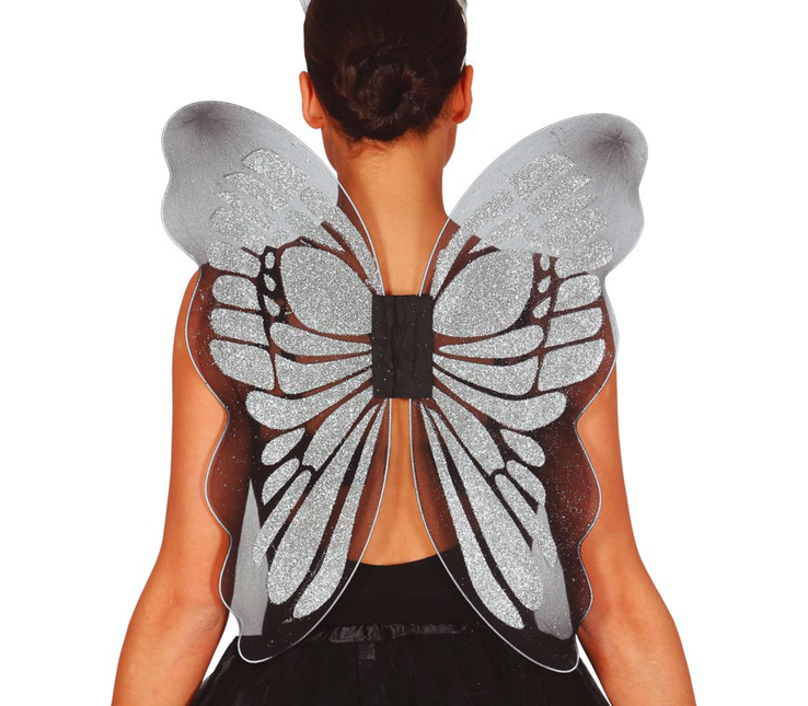 Alas de mariposa Plata 46cm