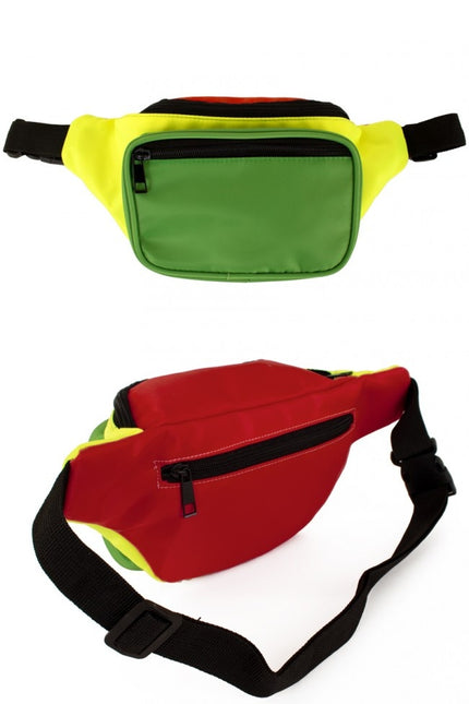 Bolsa de cadera Roja/Amarilla/Verde