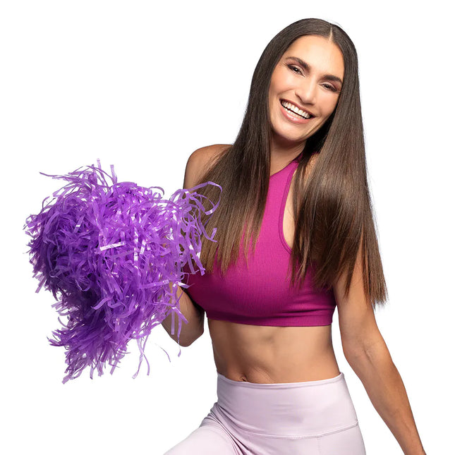 Pompón morado 34cm