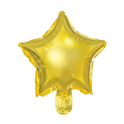 Globo de Helio Estrella Oro Vacío 25cm 25pcs