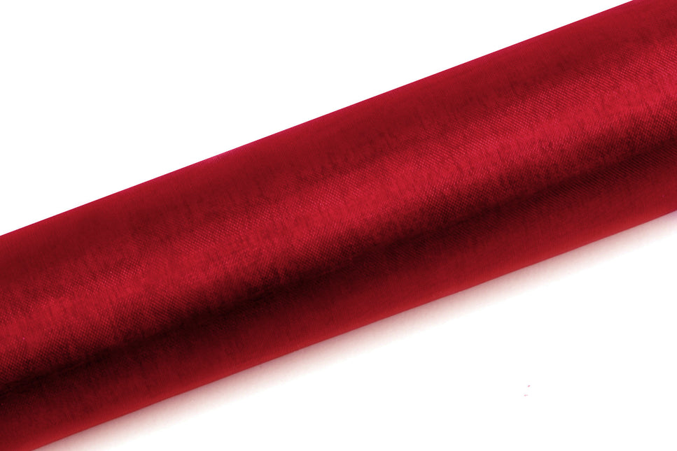 Tela Organza Roja 16cm 9m