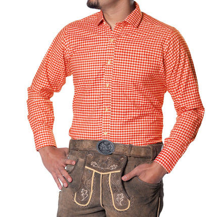 Blusa Oktoberfest Naranja Hombre