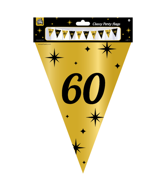 Línea de Bandera 60 Años Oro Negro 10m