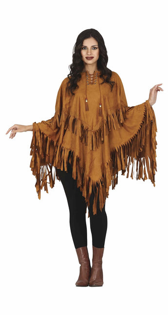 Poncho Señoras Marrón M