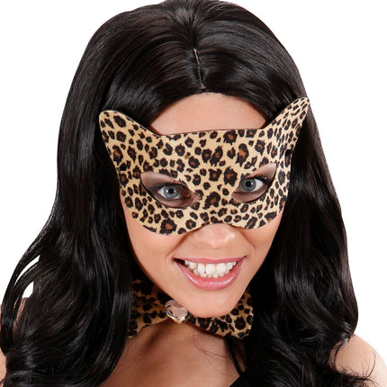 Máscara de ojos de leopardo