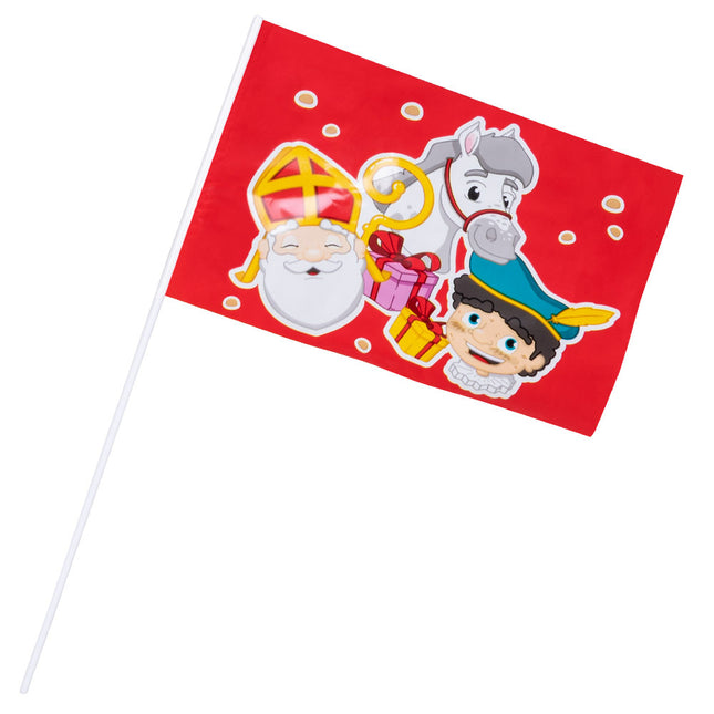 Sinterklaas agitando la bandera 25cm
