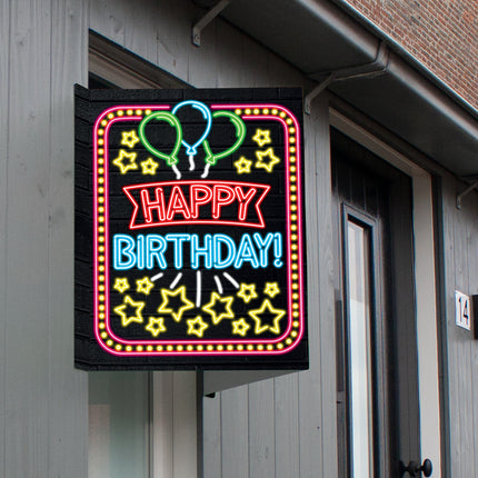 Cartel de ventana Feliz cumpleaños 60cm