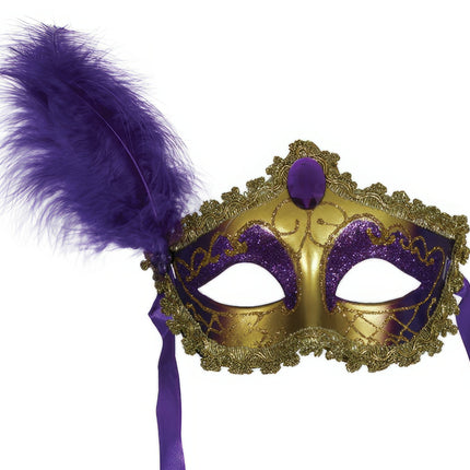 Máscara Ojos Veneciana Oro Violeta