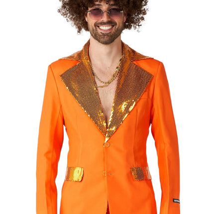 Traje Disco Naranja Hombre <tc>Suitmeister</tc>