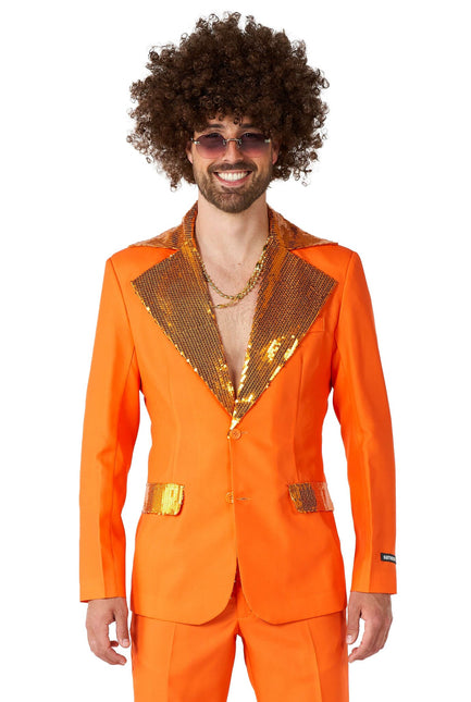 Traje Disco Naranja Hombre <tc>Suitmeister</tc>