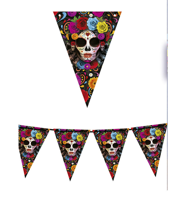 Guirnalda de Halloween Calaveras 3m