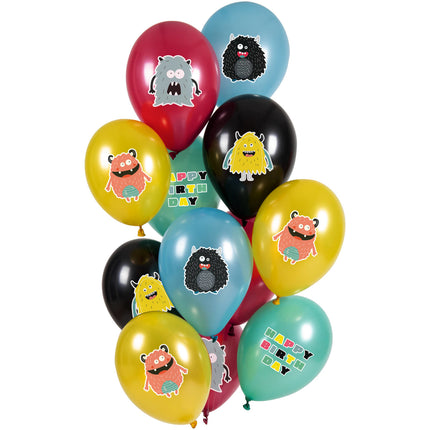 Globos Monster Bash 33cm 12pcs