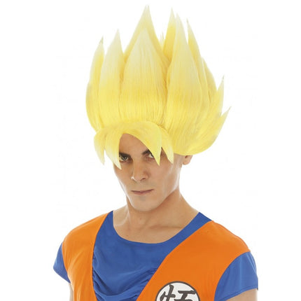 Peluca Goku Saiyan Amarillo Dragon Ball Z