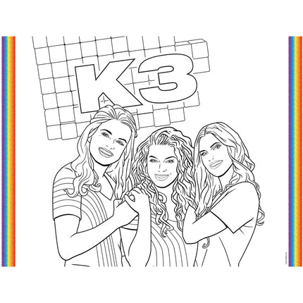 Salvamanteles Páginas para colorear K3 6uds.
