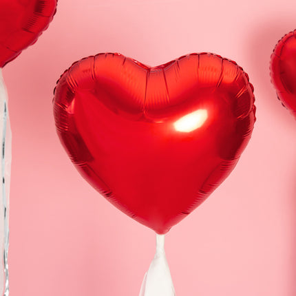 Globo de Helio Corazón Rojo Vacío 45cm