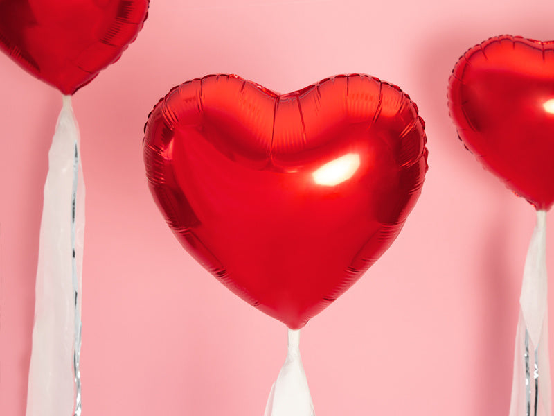 Globo de Helio Corazón Rojo Vacío 45cm