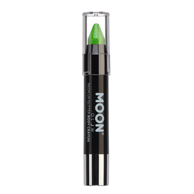 Moon Glow Neon UV Glitter Body Crayons Verde 3.2g