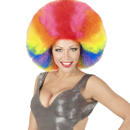 Peluca de Color Afro Extra Grande