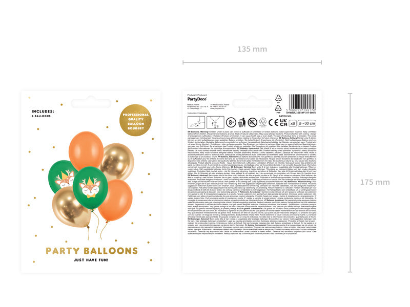 Globos Ciervo 30cm 6pcs