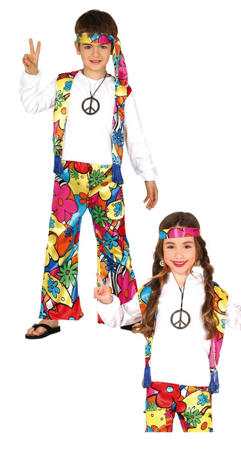 Disfraz de Hippie Niño de la Paz