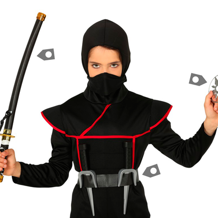 Set Ninja Negro 3 piezas