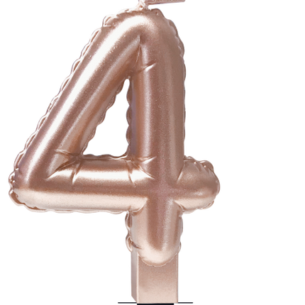 Globo Vela Oro Rosa 4 10cm