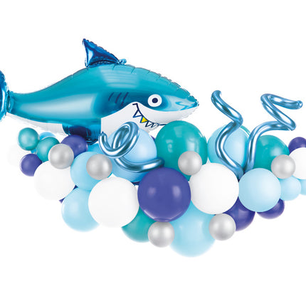 Guirnalda de globos Tiburón 15 piezas