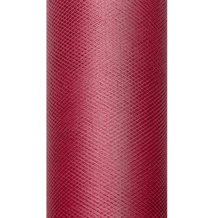 Rollo de Tul Rojo Burdeos 30cm 9m