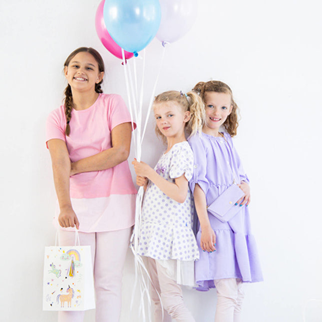 Unicornio Bolsas para Compartir Arcoiris 6pcs