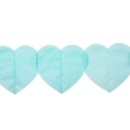 Guirnalda de Corazones Azul 6m