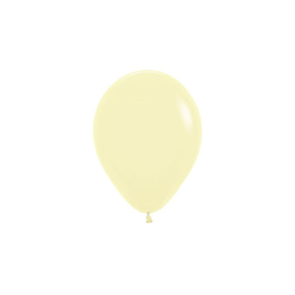 Globos Amarillo Mate Pastel 12cm 50pcs