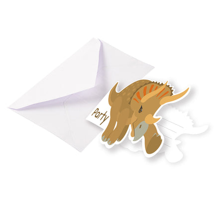Invitaciones Dinosaurio 12cm 8pcs